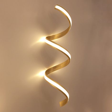 Schicke goldene LED Wandleuchte - Millenium