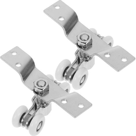 Stainless Steel Nylon Sliding Gate Sliding Door Silent Casters Hardware Kit for Window and Wooden Door Outdoor Use (1/5)