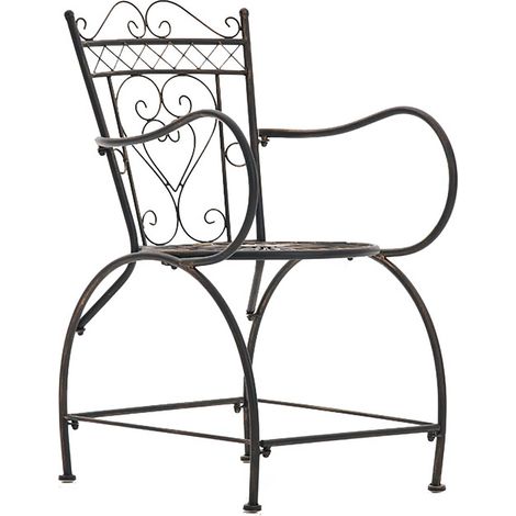 Set 2 chaises de jardin Design élégant avec une forme arrondie différentes couleurs colore : Bronze (1/4)