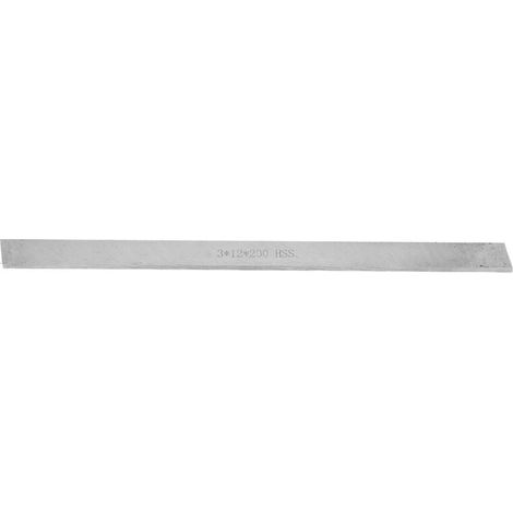 Barre en acier rapide HSS pour tour, outil de tournage rectangulaire en acier blanc (3x12x200mm)