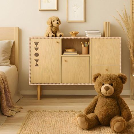 Modanatura decorativa in legno, striscia di perline semicircolari in legno da 40 cm, set da 10 perline semicircolari non trattate per mobili, finestre, porte, mensole e decorazioni murali. (1/5)