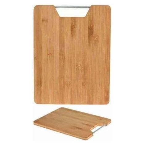 Planche à découper en bambou avec poignée, ustensile de cuisine, 32x25 cm, lot de 1, pratique et durable.