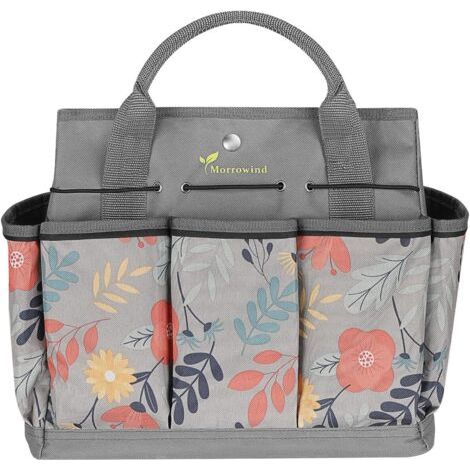 1 Sac Outils Jardin Tissu Oxford 8 Poches Fond Renforcé Rangement Pelouse (1/5)