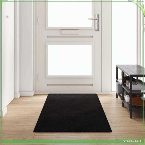 42011407 Tapis Couloir Noir 80 x 300 cm (1/5)