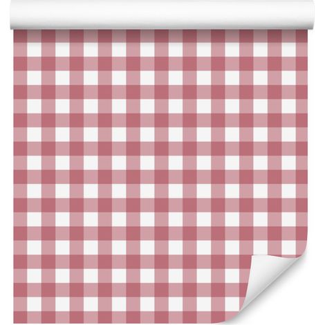Papier peint à motifs corail, rouge et blanc 50x1000 cm (1/5)