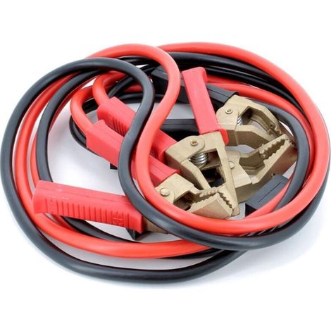 Cable De Demarrage - 35 mm2 - 3 M - Pinces En Bronze - Pour Voiture - 1 Paire