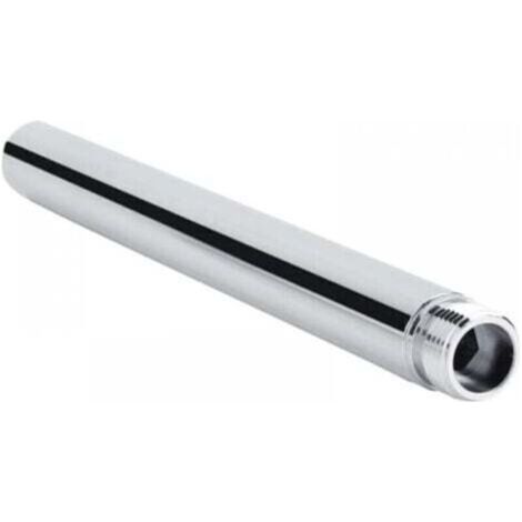 Bras de Douche Extension en Acier Inoxydable Rallonge de Douche 10cm Tube D'extension de Douche Rond G 1/2" Bras D'extension de Pomme de Douche Accessoire de Salle de Bain