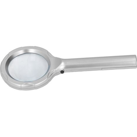 Handlupe mit 4-facher optischer Vergrößerung und 6 hellen LEDs zum Lesen und Sammeln von Gegenständen (1/5)