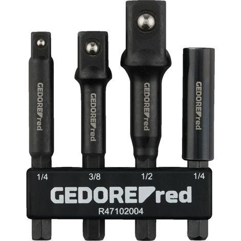 Gedore Adapter Satz - 4 teilig inkl. kompakten Halter (1/4)