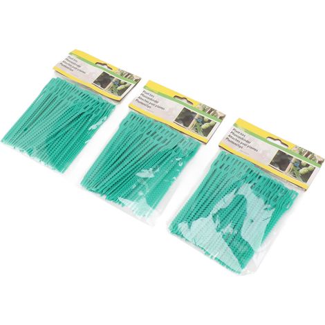 300 attaches de jardin vertes souples, 13 cm, réutilisables, support pour plantes grimpantes, fil de ligature (1/5)