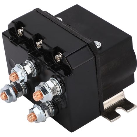 Relais de treuil électrique 250 A, boîtier ABS étanche, contacts en cuivre, bobine en laiton, contacteur de relais de treuil 12 V CC