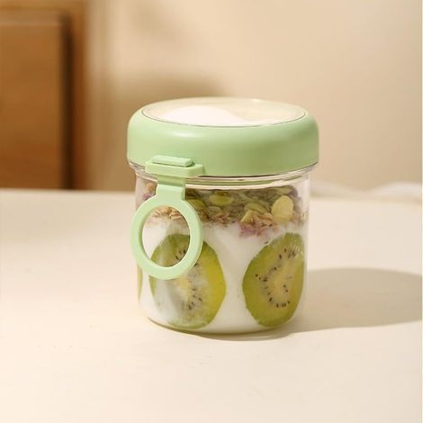 304 Stainless Steel Insulated Mug with Lid – Vacuum Sealed Mug – Portable Breakfast Container – Green (1/5)