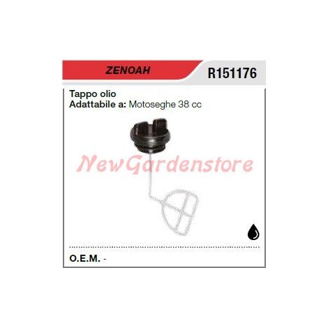 Tapón de aceite ZENOAH motosierra 38cc R151176