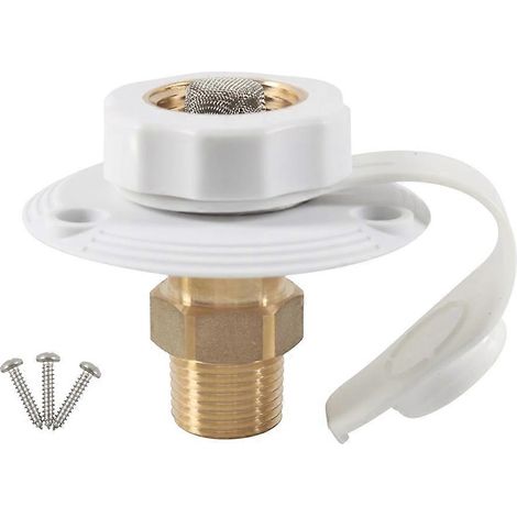 Raccord de remplissage d'eau pour camping-car, caravanes et bateaux. Clapet anti-retour intégré. (1/5)