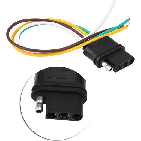 4-poliger Anhängerstecker, Anhängerbeleuchtungssteckdose, TM8010 Steckerset (1/5)