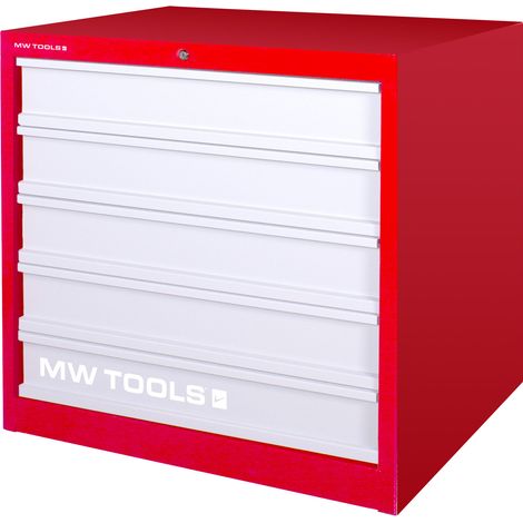 Armoire d'atelier 5 tiroirs robuste master - 1050mm de large et hauteur 950mm MW Tools DELK0505R (1/2)