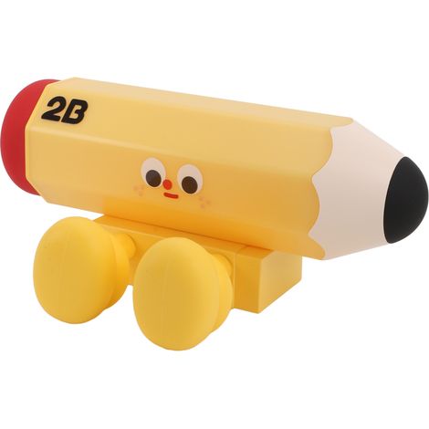 Veilleuse mignonne dessin animé forme crayon 2B multifonction lumière chaude 3 intensités réglables tactile lampe de table (1/5)