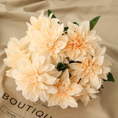 10 têtes de dahlias artificiels, fleurs de dahlias artificielles-AquaForge (1/5)