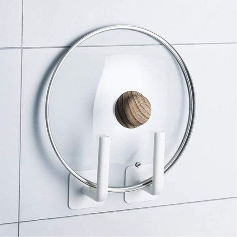 MINKUROW Gancio Porta Asciugamani, Gancio Adesivo Forte, Porta Asciugamani In Plastica Gancio Ingresso Bagno Utensili Da Cucina Carico 3kg, Gancio Da Cucina In Plastica Bianca, 2 Pezzi (1/5)