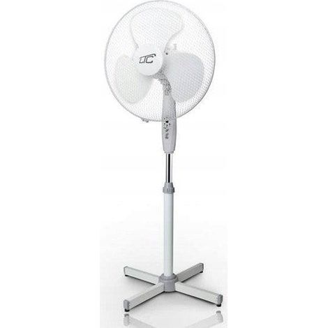 LTC 16 Zoll Standventilator Weiß Höhenverstellbar