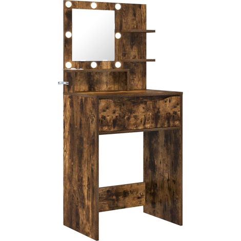 Schlafzimmer-Frisiertische Geräucherte Eiche 80 x 39,6 x 135 cm vidaXL (1/5)