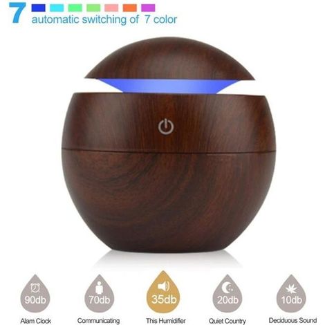 Humidificateur d\'air Huile essentielle Diffuseur silencieux à télécommande de machine d\'Aromatherapy de diffuseur d\'Aromatherapy (1/4)