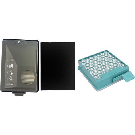 Trade-Shop 2in1 Staubsaugerfilter-Set (Feinstaub-Filter + HEPA-Filter) kompatibel mit Miele Boost CX1 ersetzt 11169285, 11639210, SF-HA60 (1/5)