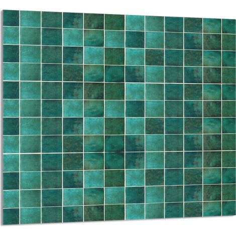 PANNELLO IN VETRO PER CUCINA 65x60 Verde (1/5)