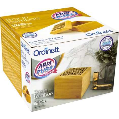Déshumidificateur bambou cristal rechargeable 450g neutre (1/5)