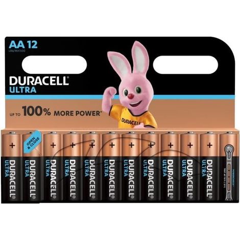 Pile LR6 (AA) alcaline(s) Duracell DUR004030 Ultra LR06 1.5 V 12 pc(s) X37618 (1/4)