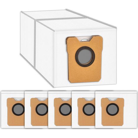 (6 Pièces) Omni C20 C10 Sacs à Poussière de Remplacement pour la Station auto-vide du Robot Aspirateur Omni C20 C10, Accessoires de sac d'aspirateur Jetables, Sacs-bidons, sacs Filtrants (1/5)