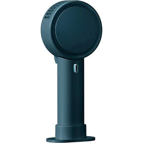 Mini ventilateur portable personnel rechargeable par USB avec lumière LED - 2000 mAh - Vert (1/4)