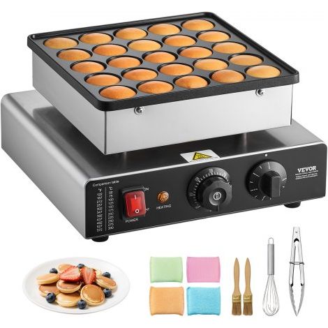 Mini Crêpière Électrique Appareil à Pancakes Capacité 25PCS de 43 (1/5)