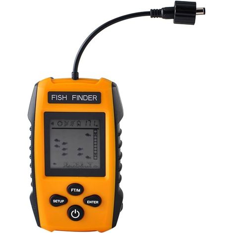Sondeur Sans Filaire Alarme Pêche Sondeur Sondeur Sous Marine Détecteur De Pêche Sondeur Portable Installation Facile (1/5)