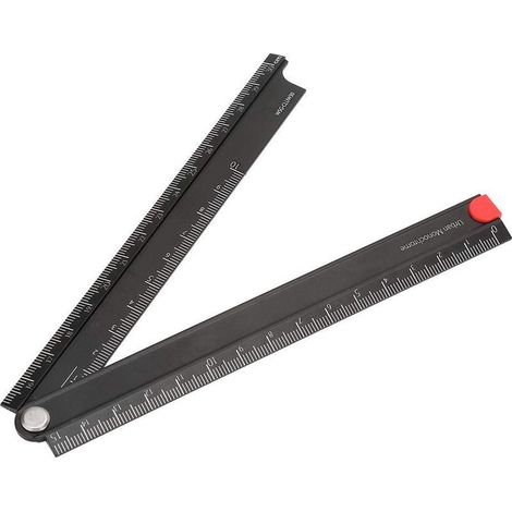 Règle pliante L 0-300mm – alliage aluminium – dessin / fournitures apprentissage (1/5)