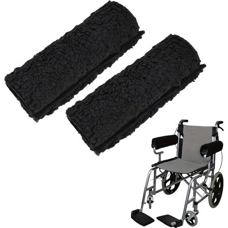 CCYKXA pcs Office Chair Armrest Covers, Armrest Covers with Zipper, Armrest Cover for Office Chair (Black) (1/5)