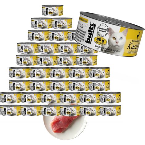 BULTI pâtée pour chat Canard, boîte de 36 x 85 g (1/2)