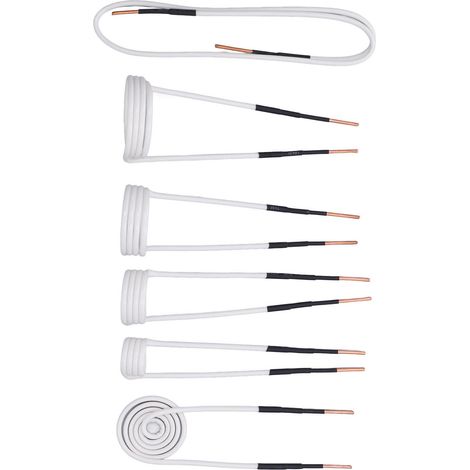 Lot de 6 bobines chauffantes induction fil laiton 2.5mm 20 30 40 50mm libre plate pour débloquer écrous rouillés (1/5)