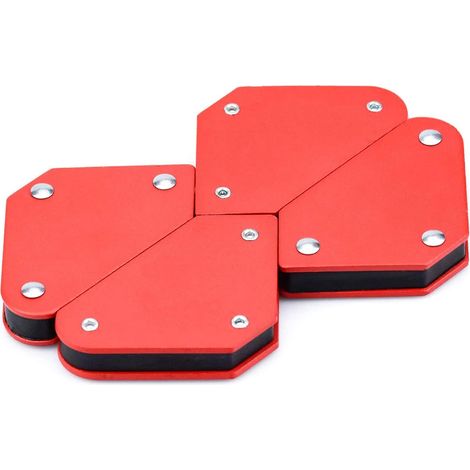 Angle Fixing Tool - Magnetic - 4 pcs - 4 kg Holding Force - for Welding and Metal Assembly