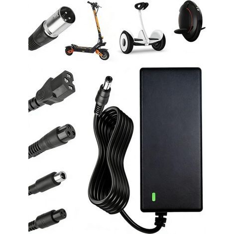 Electric Scooter Charger, 42V 2A Hoverboard Charger, Connectors (1/5)