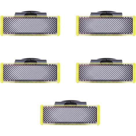 Philips OneBlade Ersatzklingen für Gesicht und Körper, 5 Stück, langlebiger Edelstahl, QP2520