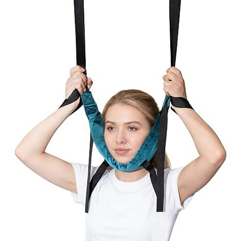 Neck Traction Strap Cervical Vertebra Device Household Thickened Version Neck Stretching Tractor for Herniated Disc Vertebral Neck Pain Spine Corrector (1/5)
