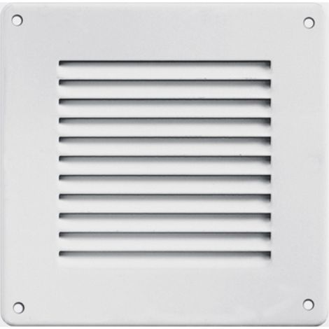 GRIGLIA IN METALLO DA SOVRAPPORRE CON RETE L. 140 X H. 140 MM Bianco FIRST