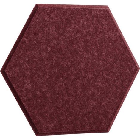 Panneaux Muraux Feutre - Hexagonaux 3D - Absorption Acoustique - Appui-Tete Autocollant - Anthracite - Lot de 12