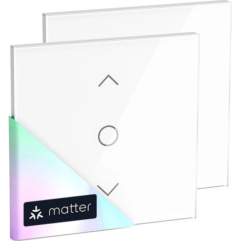 Volet Roulant, Contrôle Intelligent, Compatible avec les Assistants Domestiques, 2 Paquets (1/2)