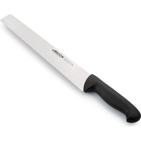 Coltello per salame Arcos Colore - Prof. 295725 in acciaio inox Nitrum e mango ergonomico nero Polipropilene e lama 30 cm, coperchio del display