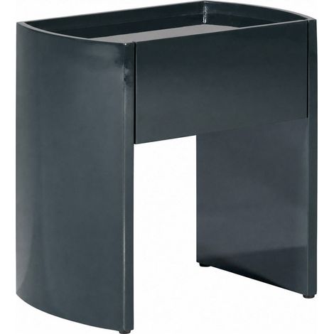Table de chevet vert foncé brillant - vert foncé brillant (1/5)
