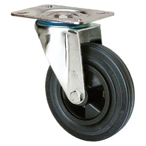 ROUE CAOUTCHOUC (A) (1/2)