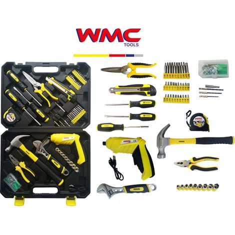 SET DI ATTREZZI WMC 110 PEZZI CHIAVI CACCIAVITE PUNTE