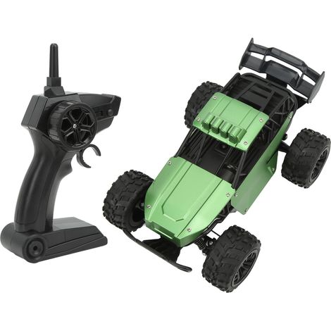 Voiture télécommandée haute vitesse 1/16, modèle réduit en alliage 2,4 GHz, jouet pour enfants, cadeau idéal, verte, batterie non incluse (1/5)